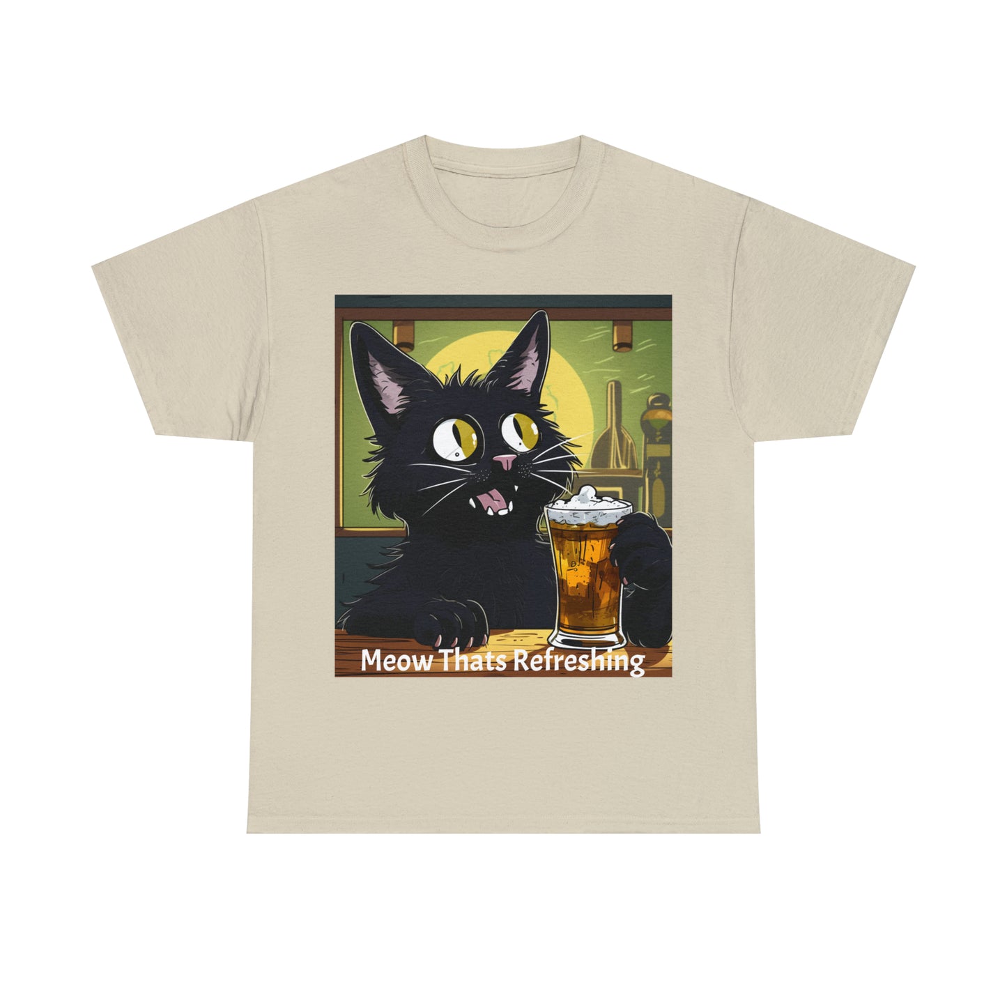 Bar Cat Unisex Heavy Cotton Tee