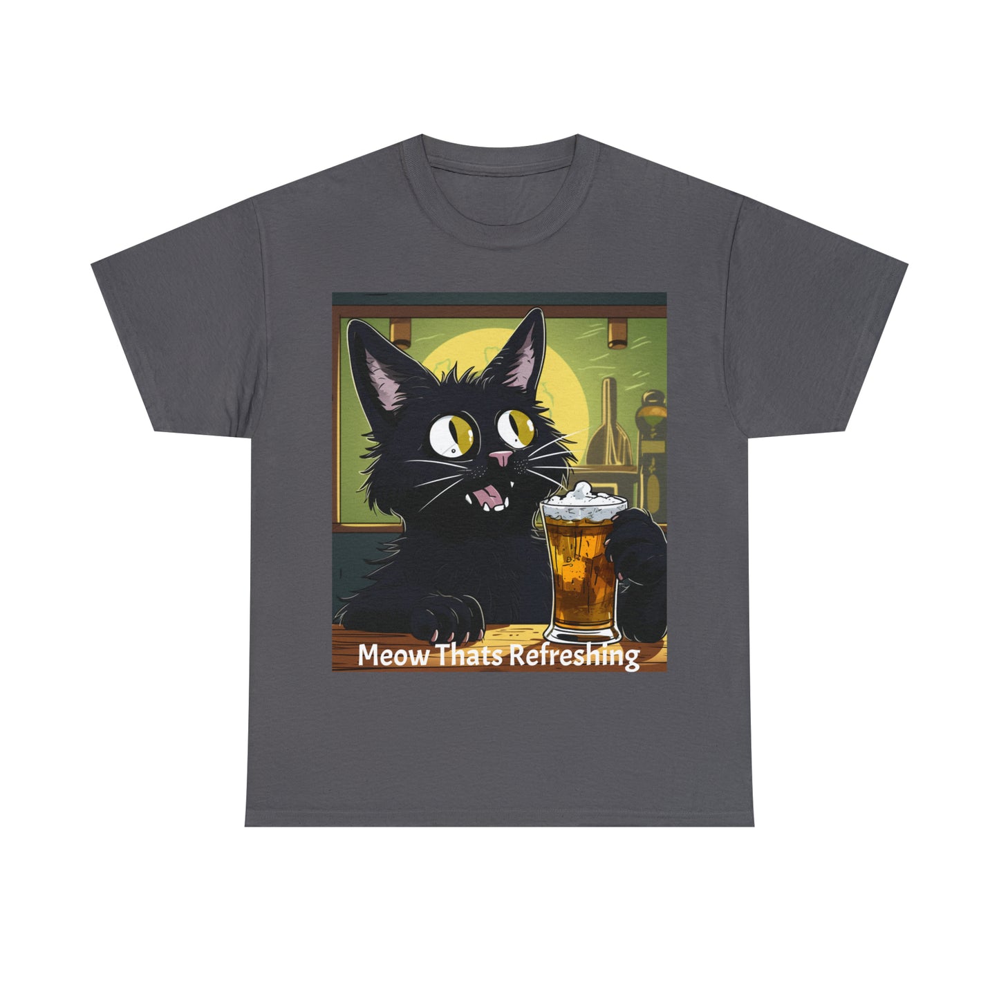 Bar Cat Unisex Heavy Cotton Tee