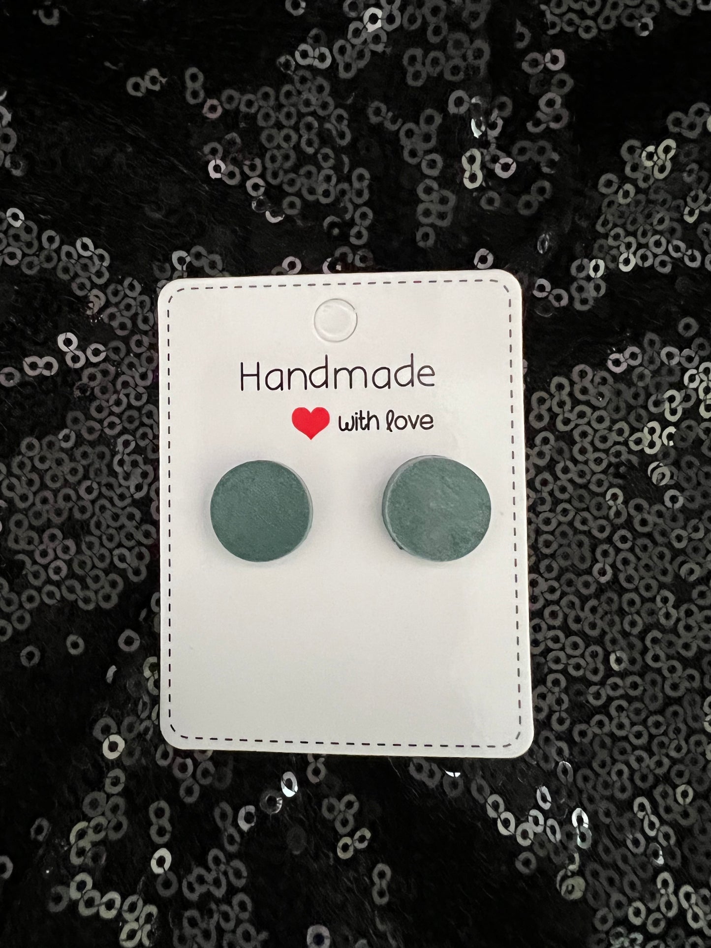 Circle Stud Earrings