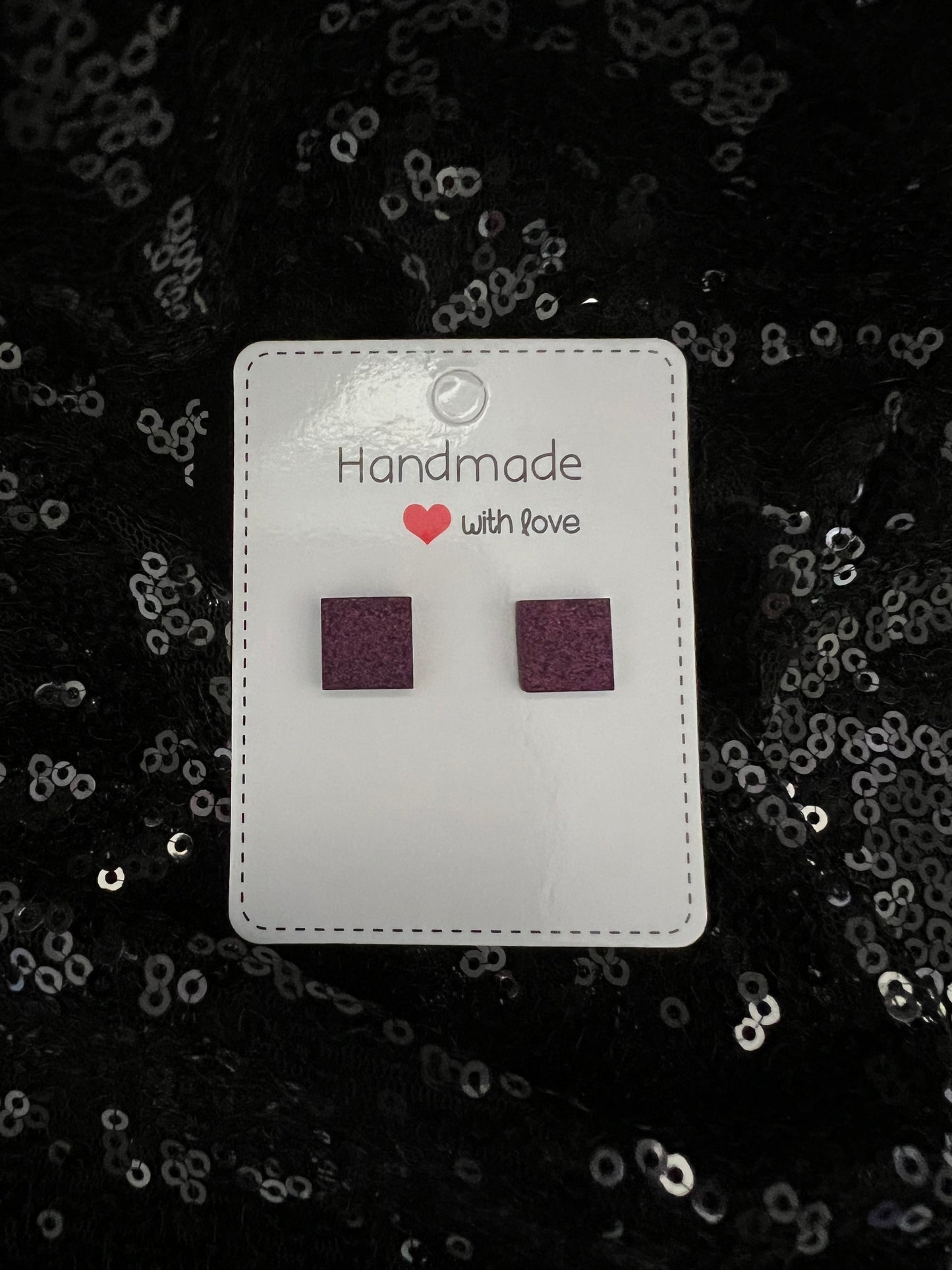 Square Stud Earrings