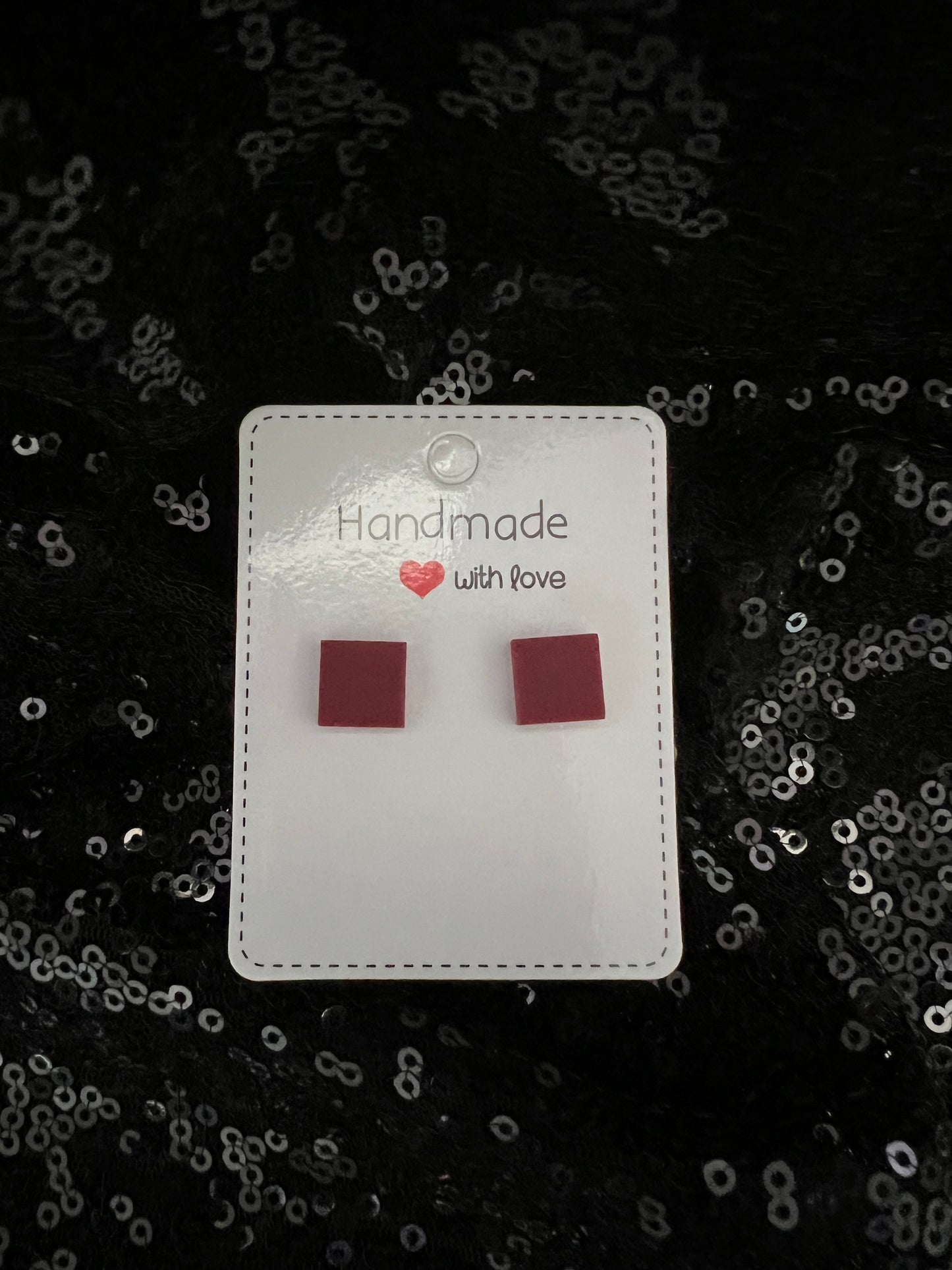 Square Stud Earrings