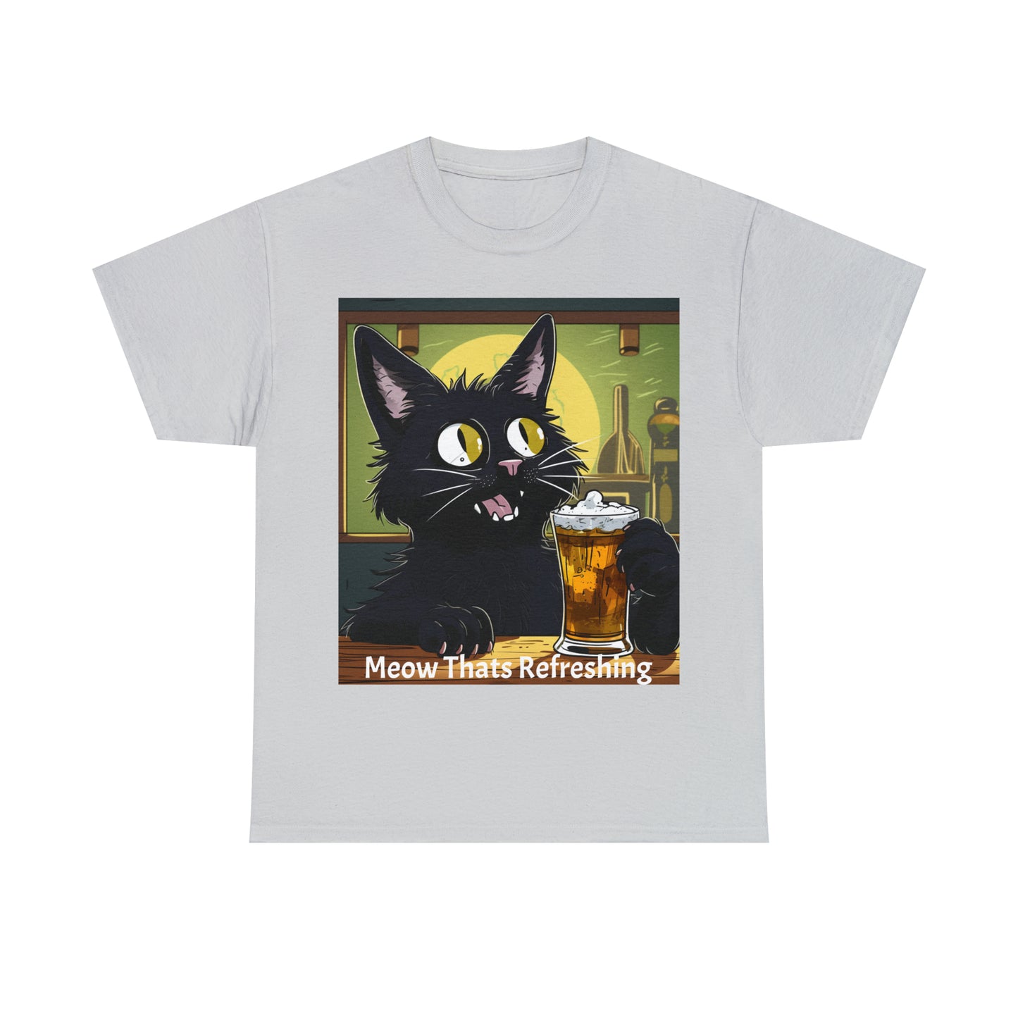 Bar Cat Unisex Heavy Cotton Tee