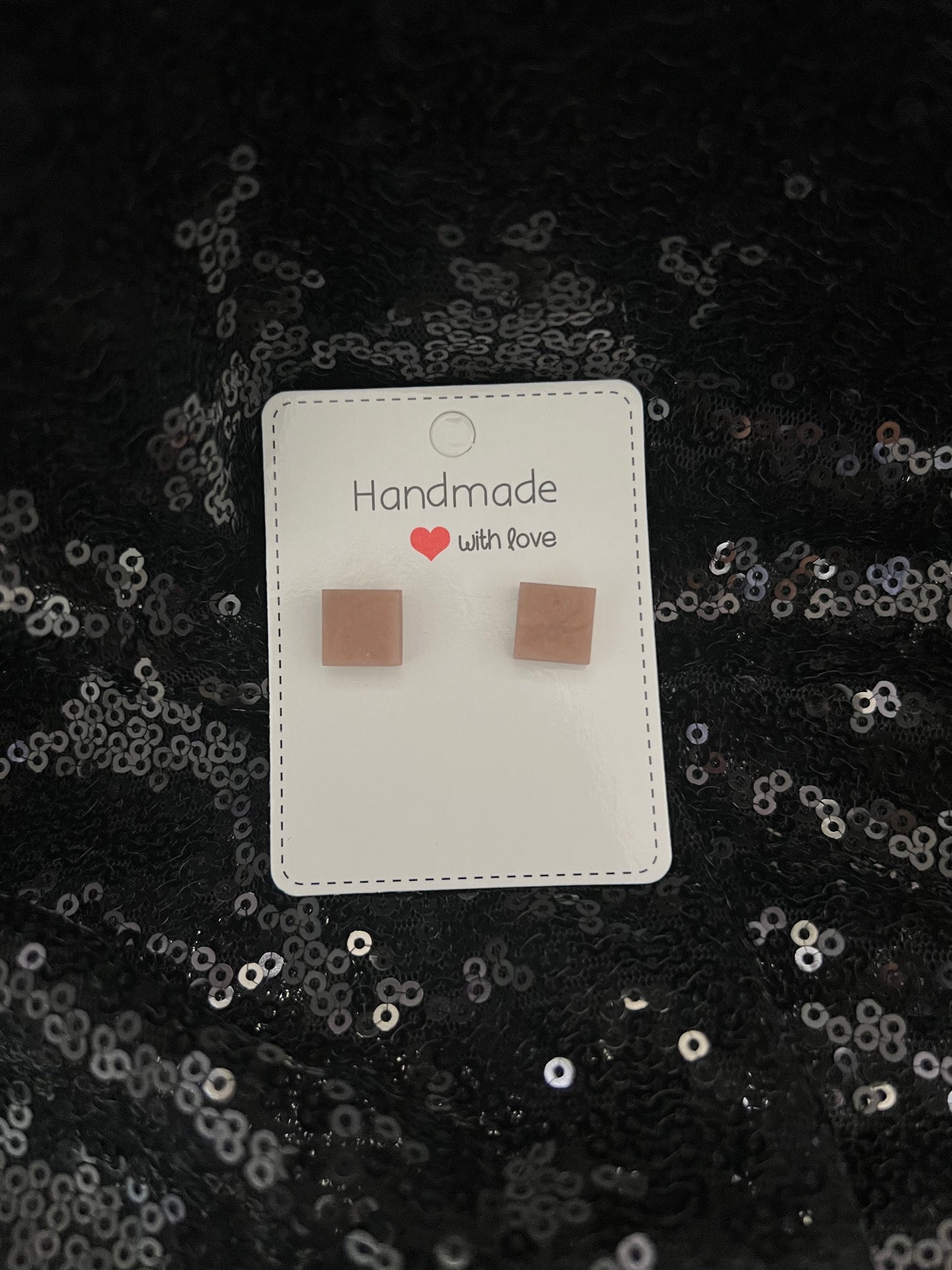 Square Stud Earrings