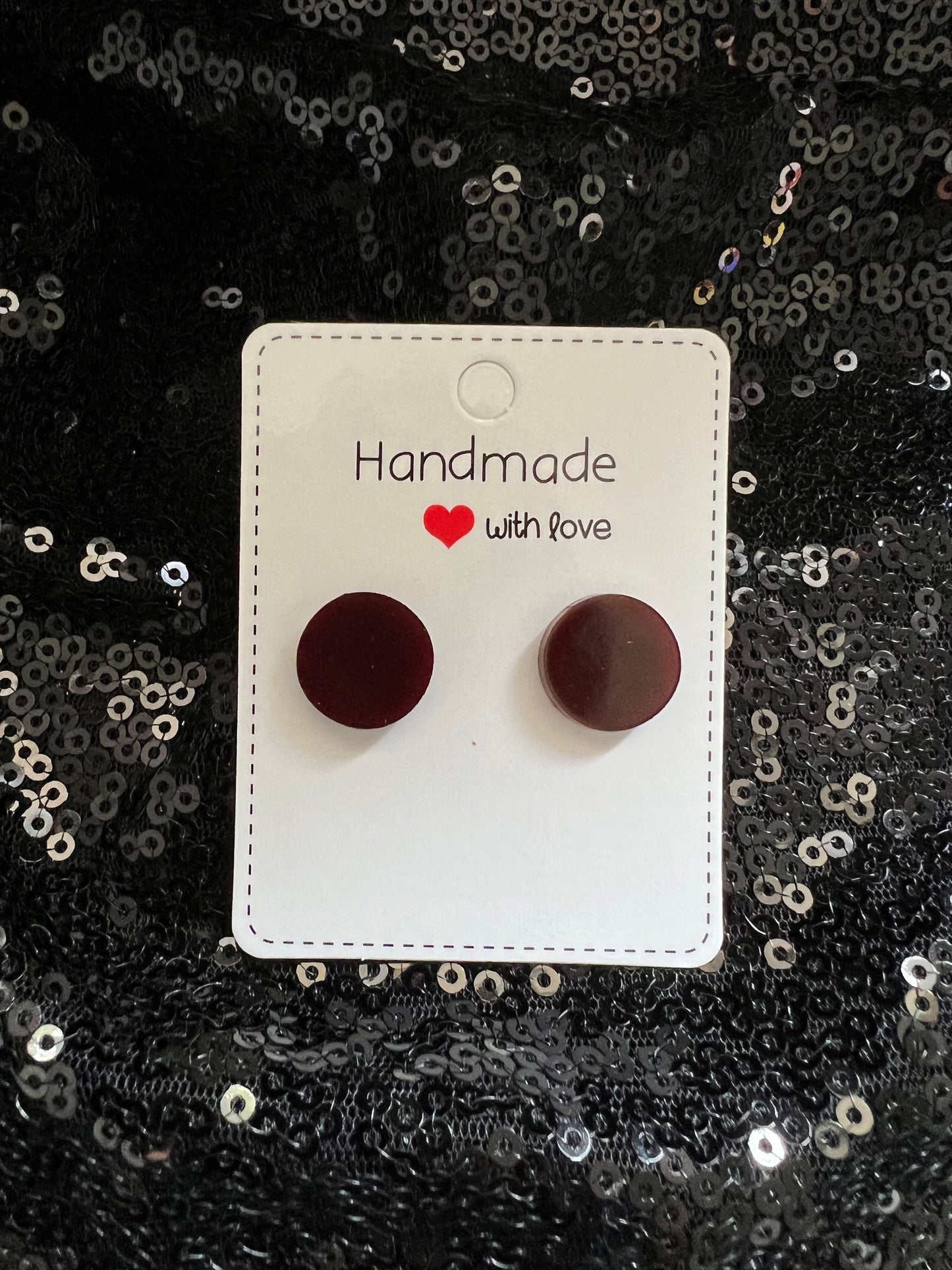 Circle Stud Earrings