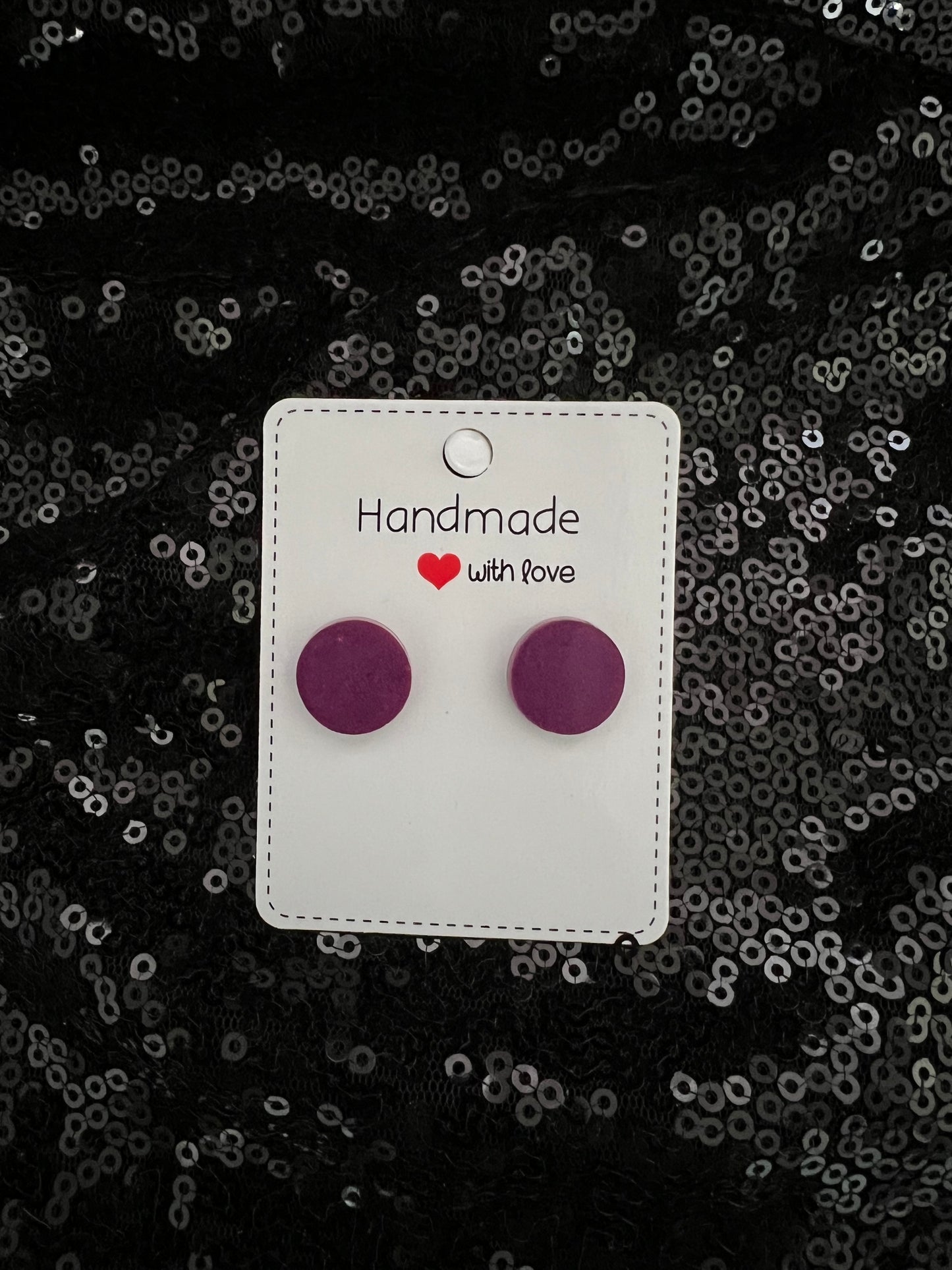 Circle Stud Earrings