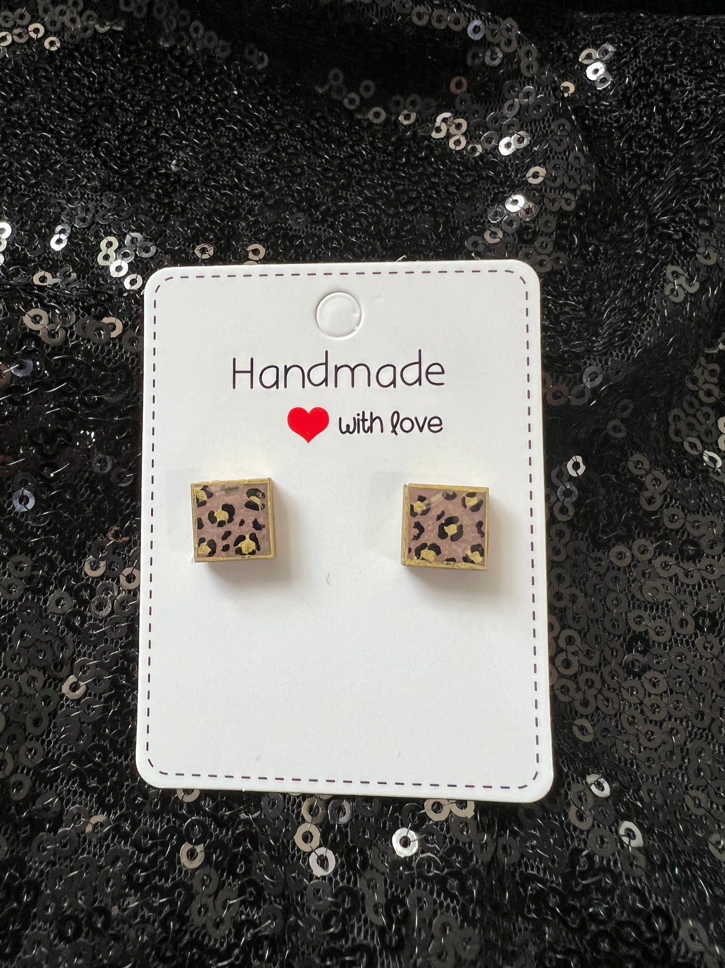 Cheetah Print Earrings